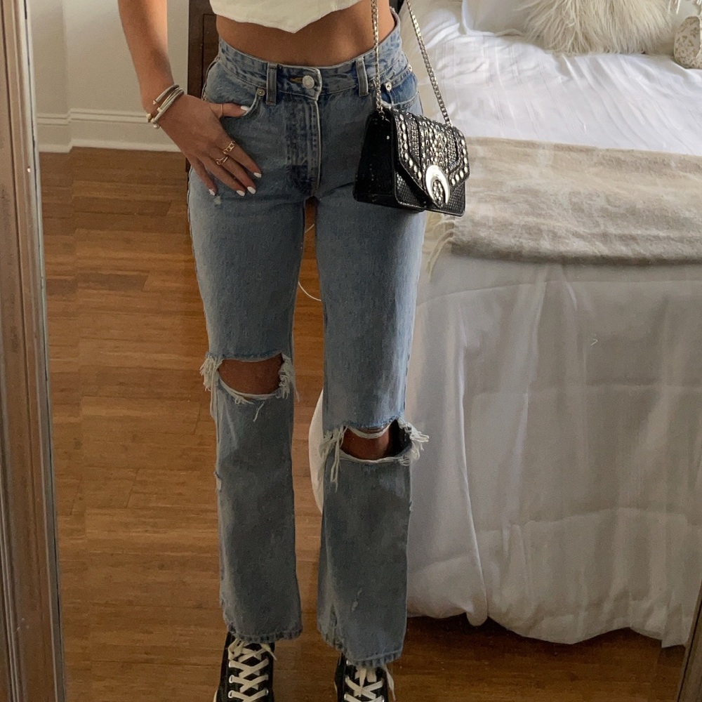 ZARA ripped jeans